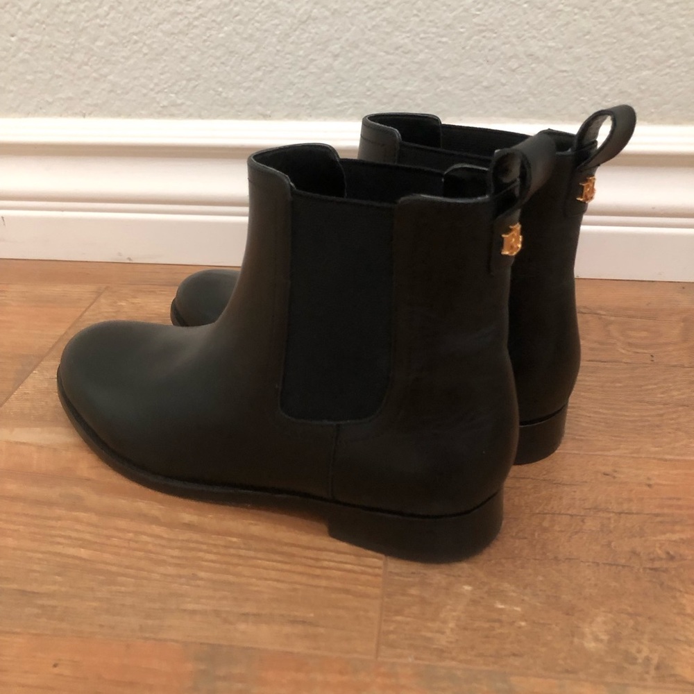 Lauren Ralph Lauren Brylee Black leather  Ankle Boots size 6